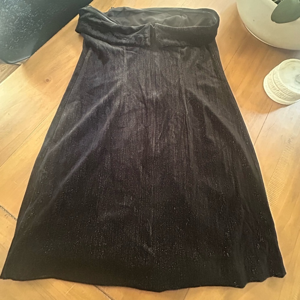 Urban Social Shimmering Black Strapless Dress - Picture 9 of 10